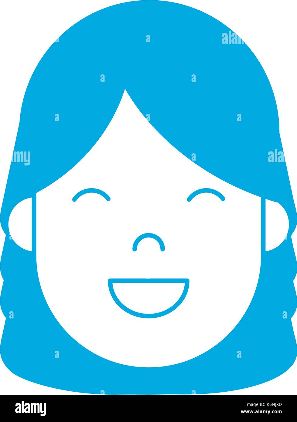 Cartoon Frau Symbol Stock Vektor