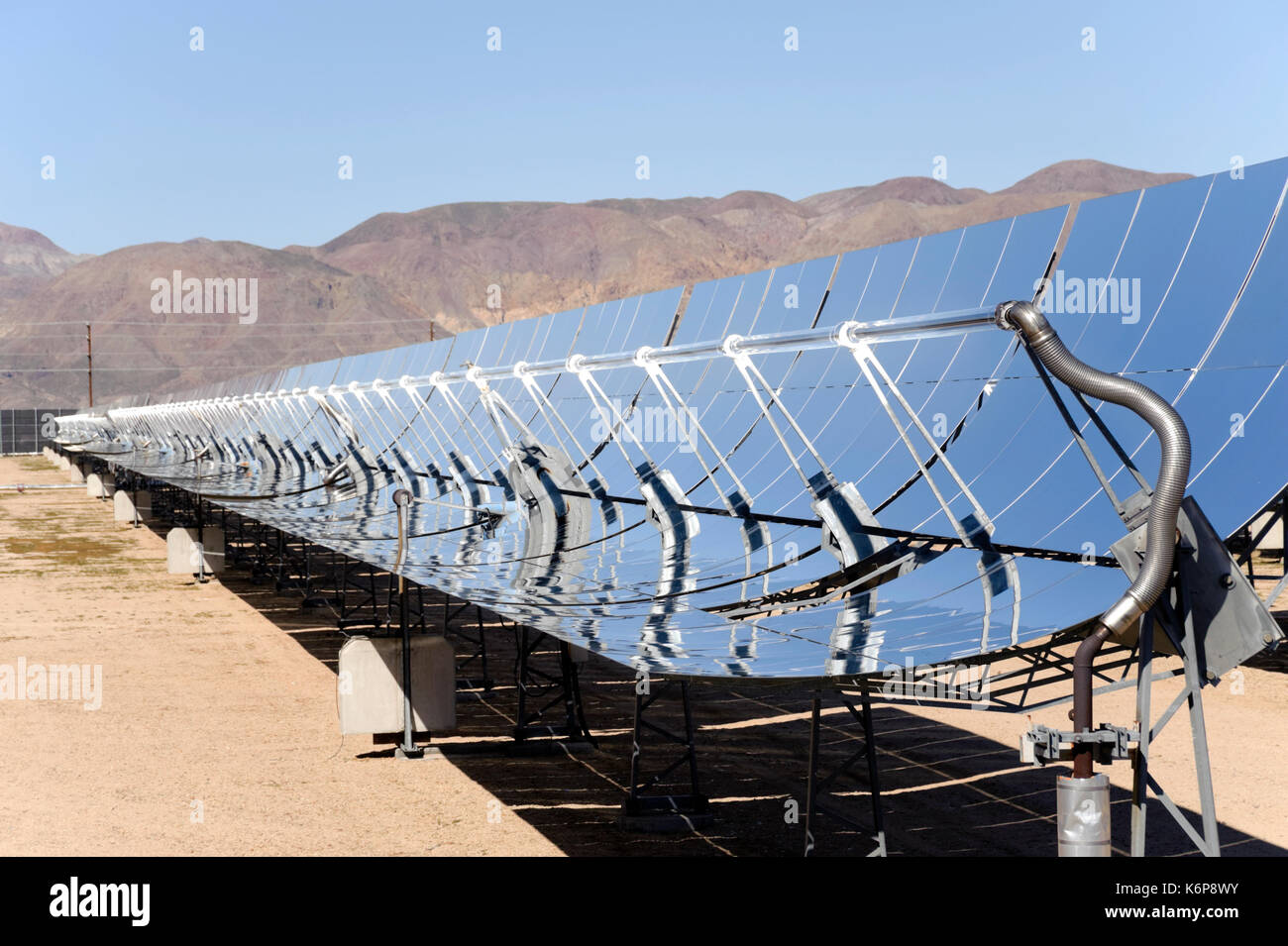 Hydro Electric Solar Farm Stockfoto