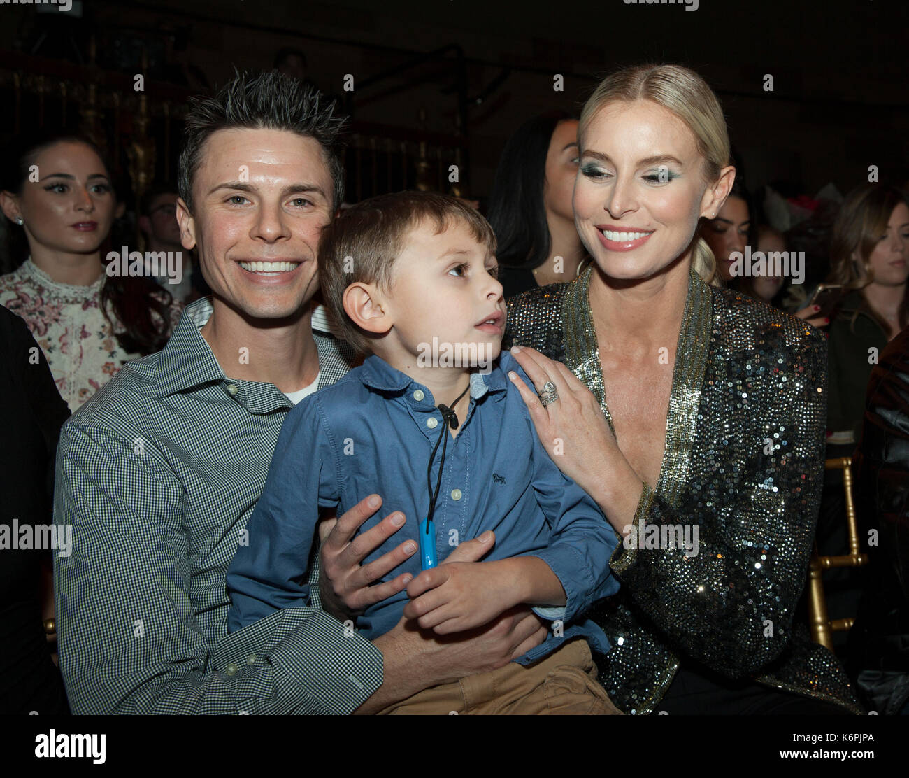New York, NY, USA - 12. September 2017: Burney Lamar, Rex Harrison Lamar, Niki Taylor teilnehmen Sherri Hill Runway Show im New York Fashion Week Frühjahr/Sommer 2018 Gotham Hall Stockfoto