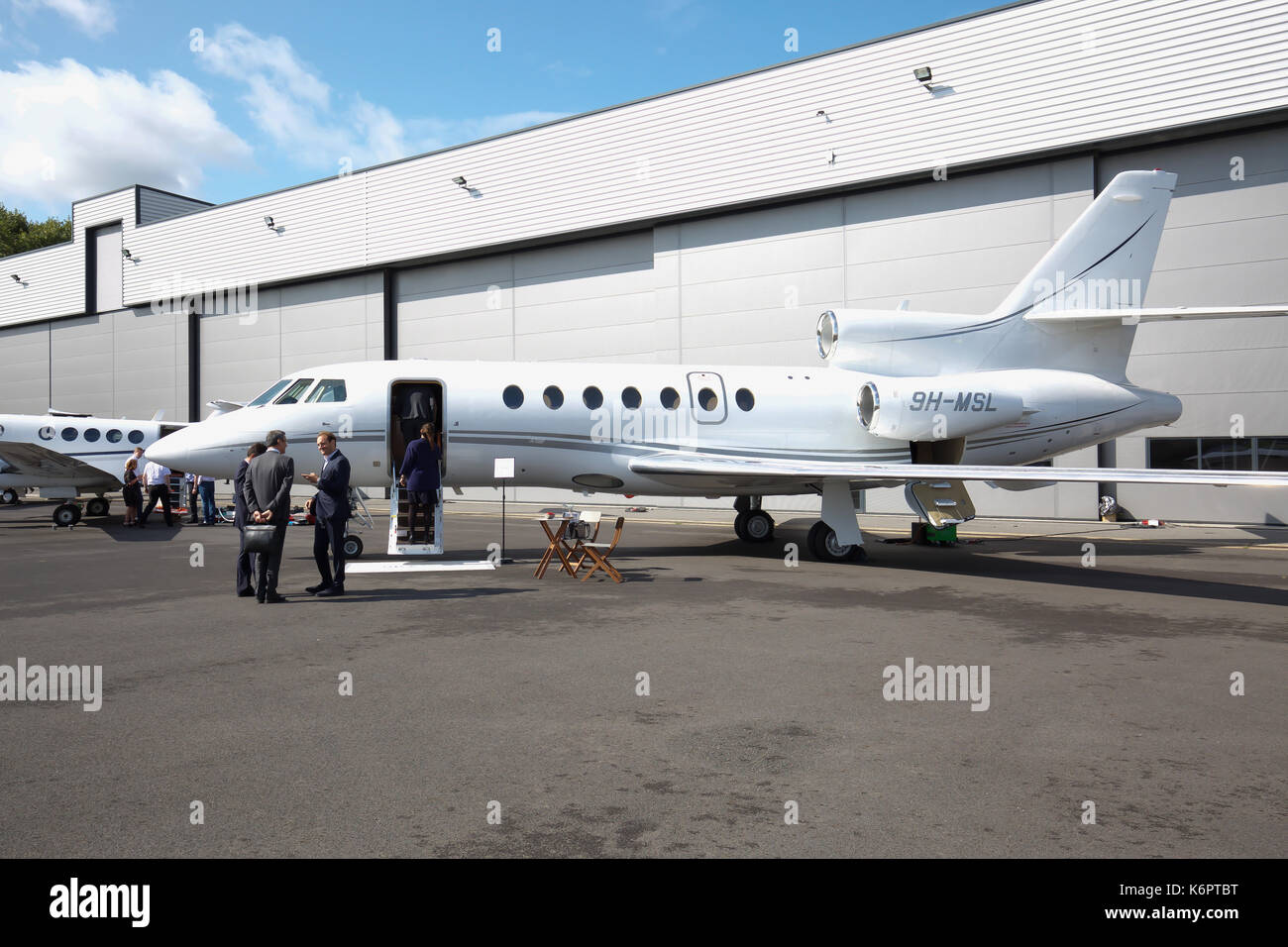 An der Air Charter Expo 2017 am Flughafen London Biggin Hill Stockfoto