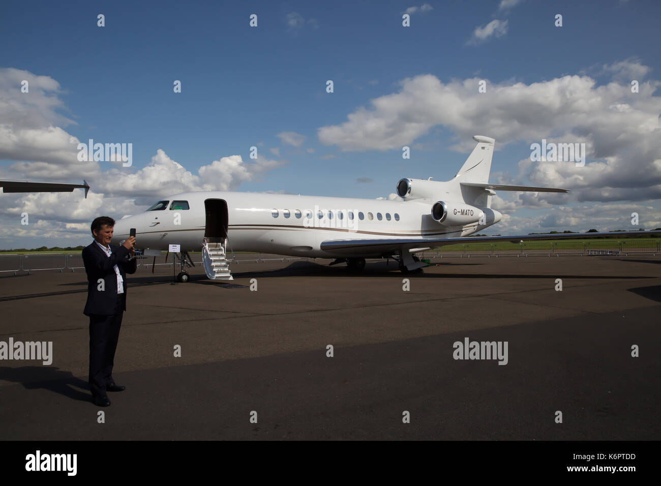 An der Air Charter Expo 2017 am Flughafen London Biggin Hill Stockfoto