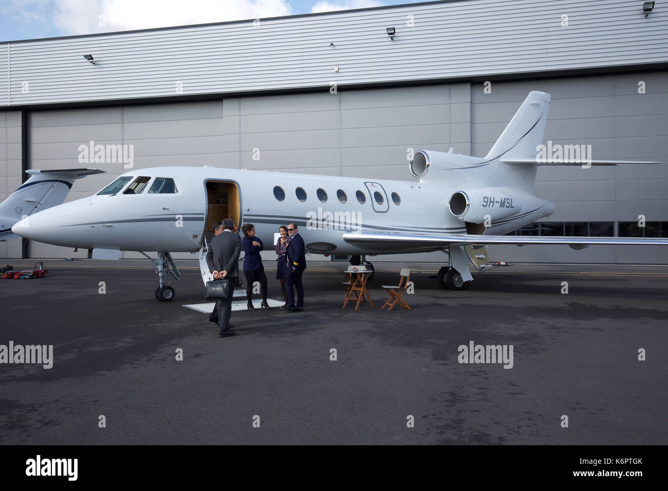 An der Air Charter Expo 2017 am Flughafen London Biggin Hill Stockfoto