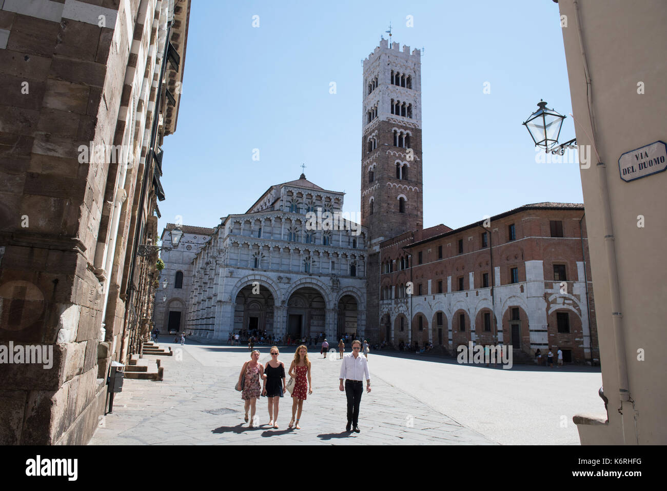 Die Kathedrale von Lucca, Toskana Italien Europa EU Stockfoto