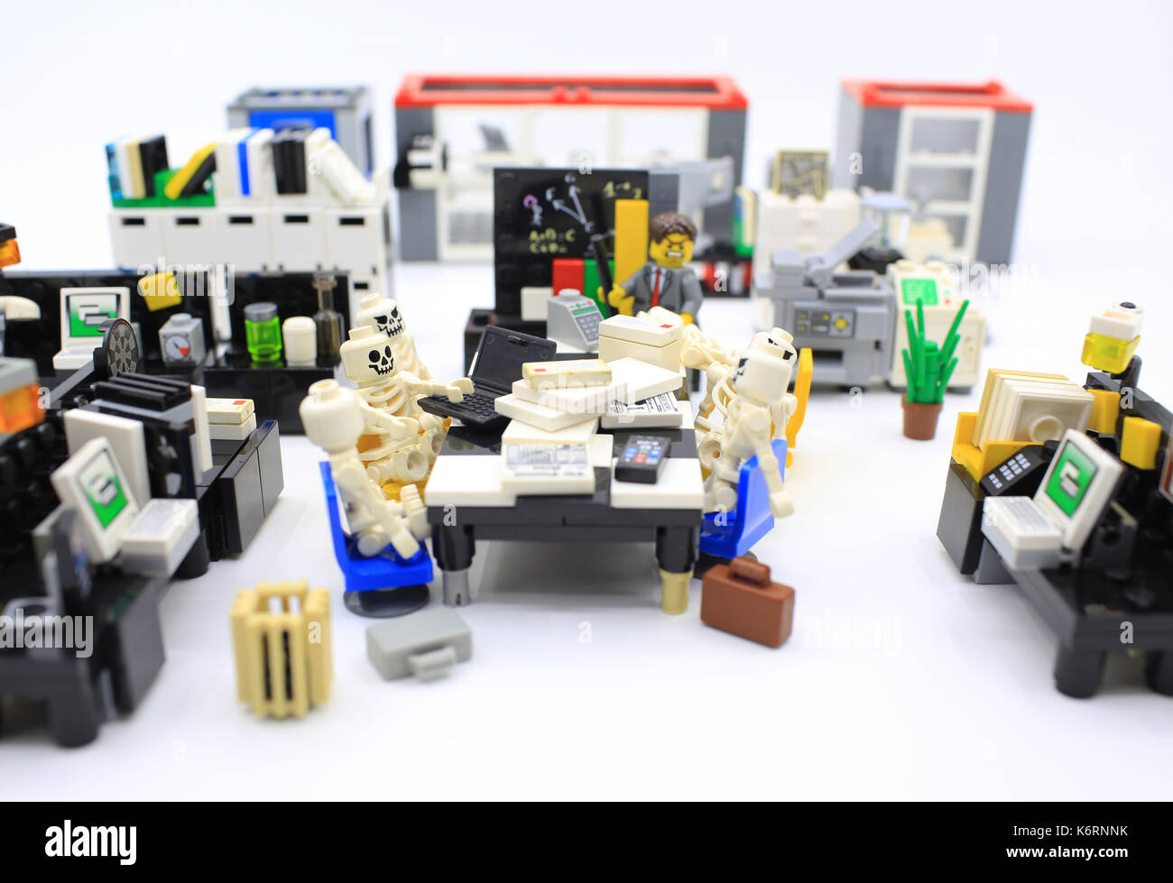 Lego Büro Stockfoto