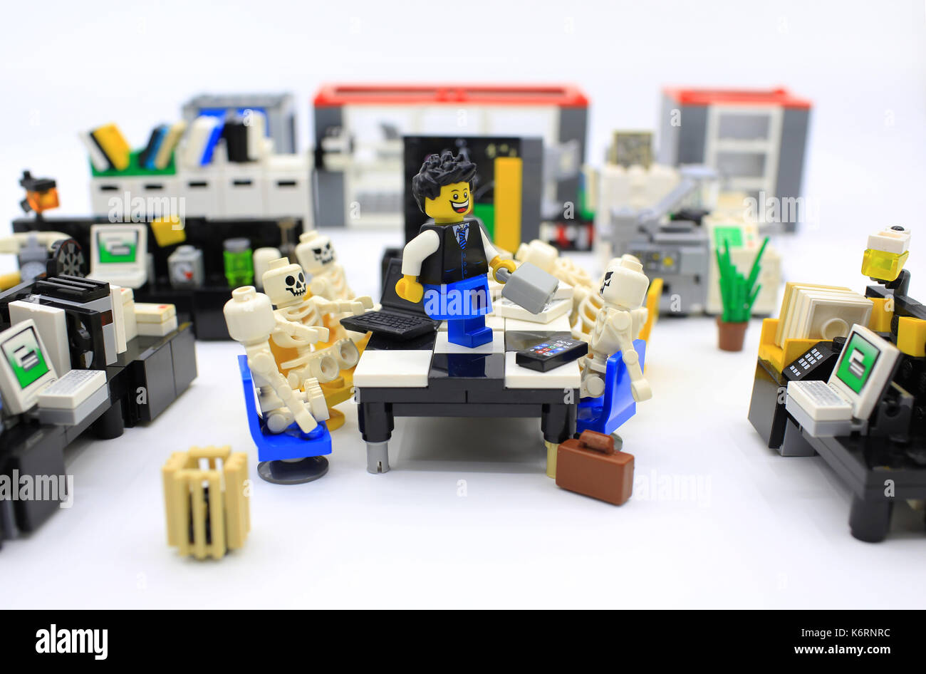 Lego Büro Stockfoto