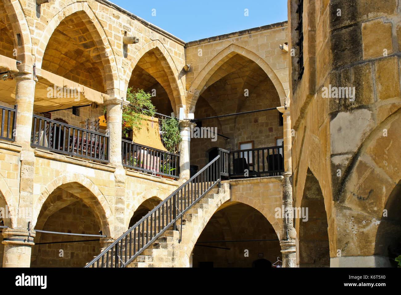 Nicosia caravansary - Büyük Han in Lefkoşa, Zypern Stockfoto