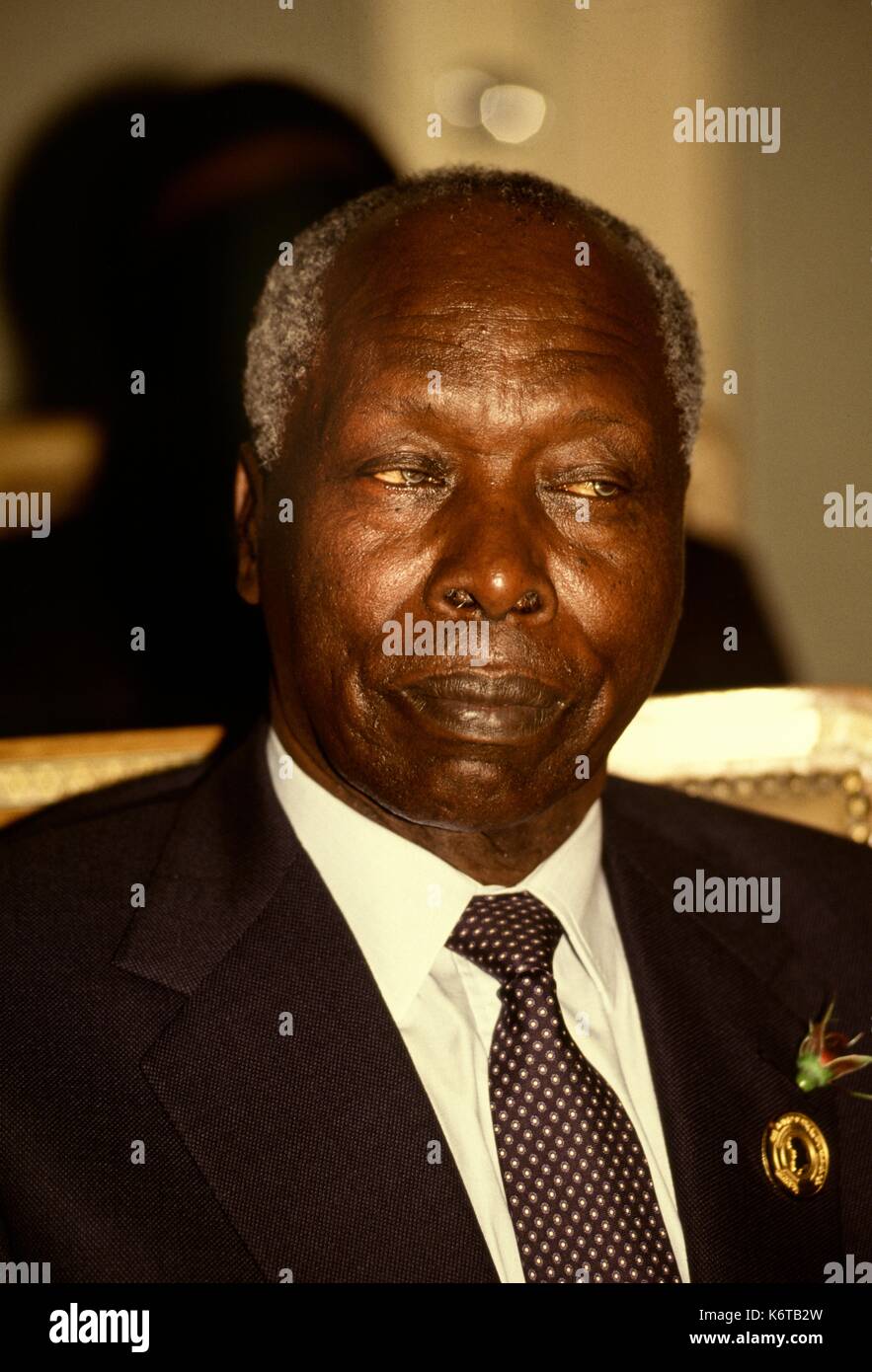 Daniel Arep Moi, Kenia Präsident, in den 90er Jahren Stockfoto