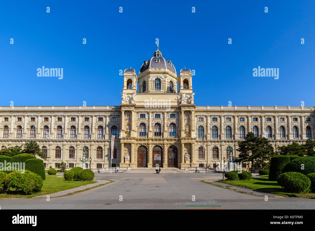 Vienna City Skyline am Natural History Museum, Wien, Österreich Stockfoto