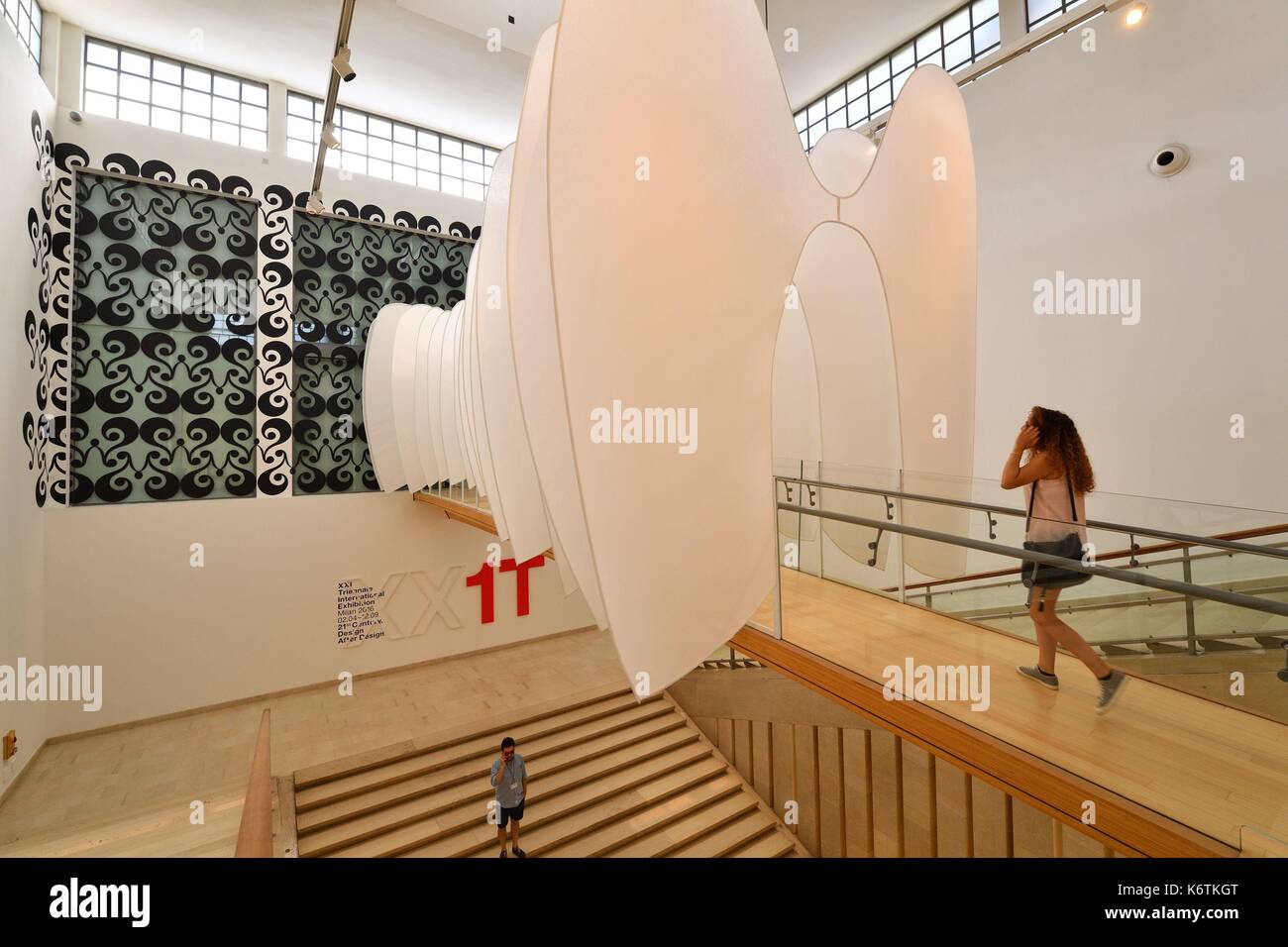 Italien, Lombardei, Mailand, Triennale Design Museum, in der Nähe der Sempione Park, der 1933 von dem Architekten Giovanni Muzio, hosts Ausstellungen zeitgenössischer Kunst Stockfoto