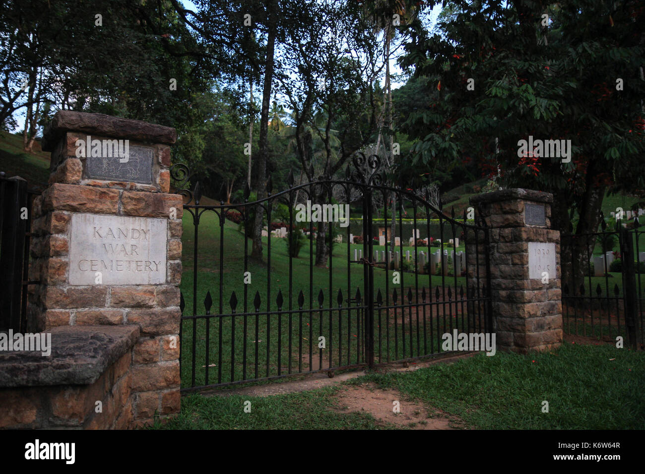 Der Soldatenfriedhof in Kandy, Sri Lanka Stockfoto