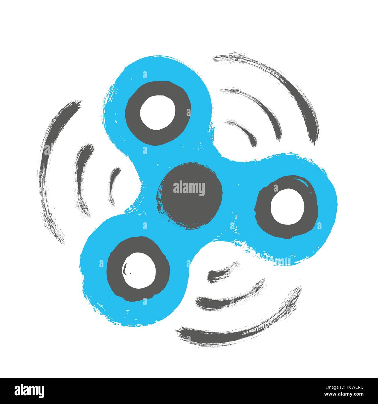 Fidget Spinner Spinnen Um Stock Vektor