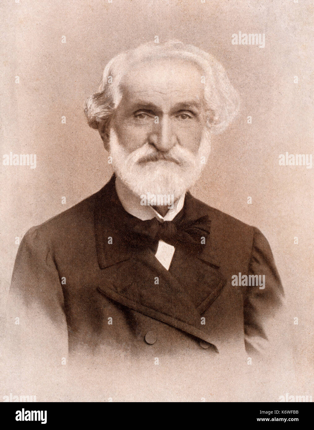 Giuseppe Verdi. Italienischer Komponist, 9 oder 10 Oktober 1813 - 27. Januar 1901. Stockfoto