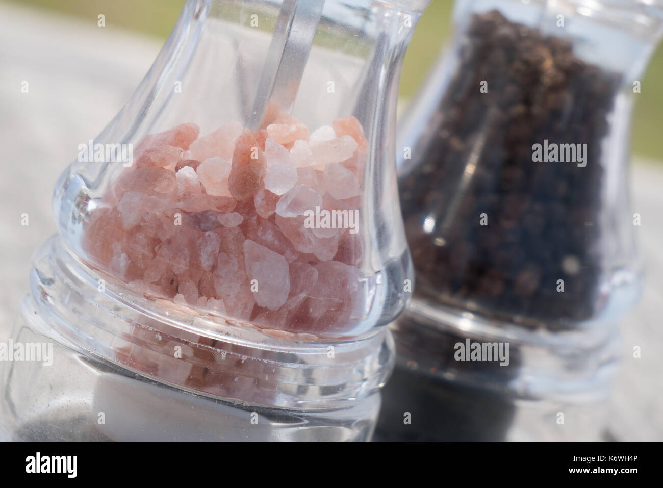 Salz und Pfeffer Schleifmaschinen Stockfoto