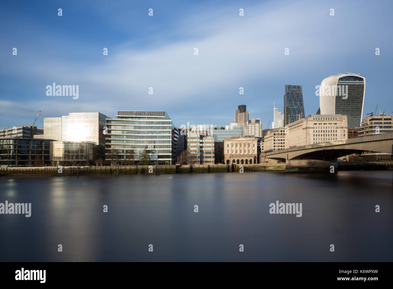 Der London Bridge und dem Nordufer der Themse, London, UK Stockfoto