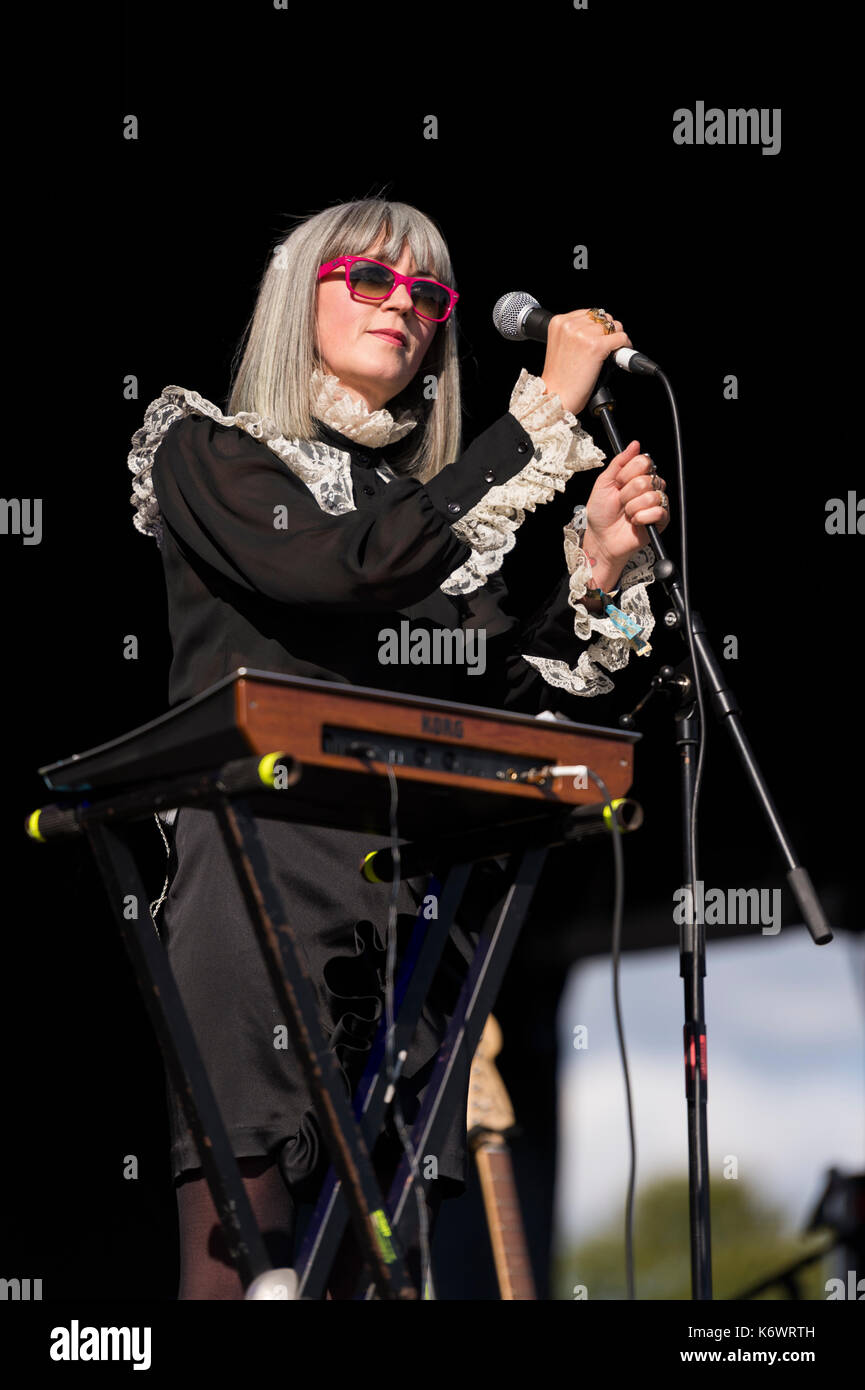 Thornhill, Schottland, Großbritannien - 1 September, 2017: Marnie (Helen Marnie) während der 2. Tag des elektrischen Feldern Festival. Stockfoto