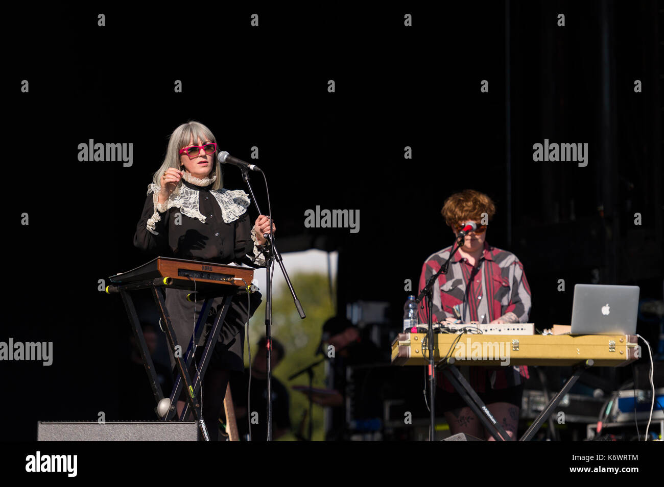 Thornhill, Schottland, Großbritannien - 1 September, 2017: Marnie (Helen Marnie) während der 2. Tag des elektrischen Feldern Festival. Stockfoto