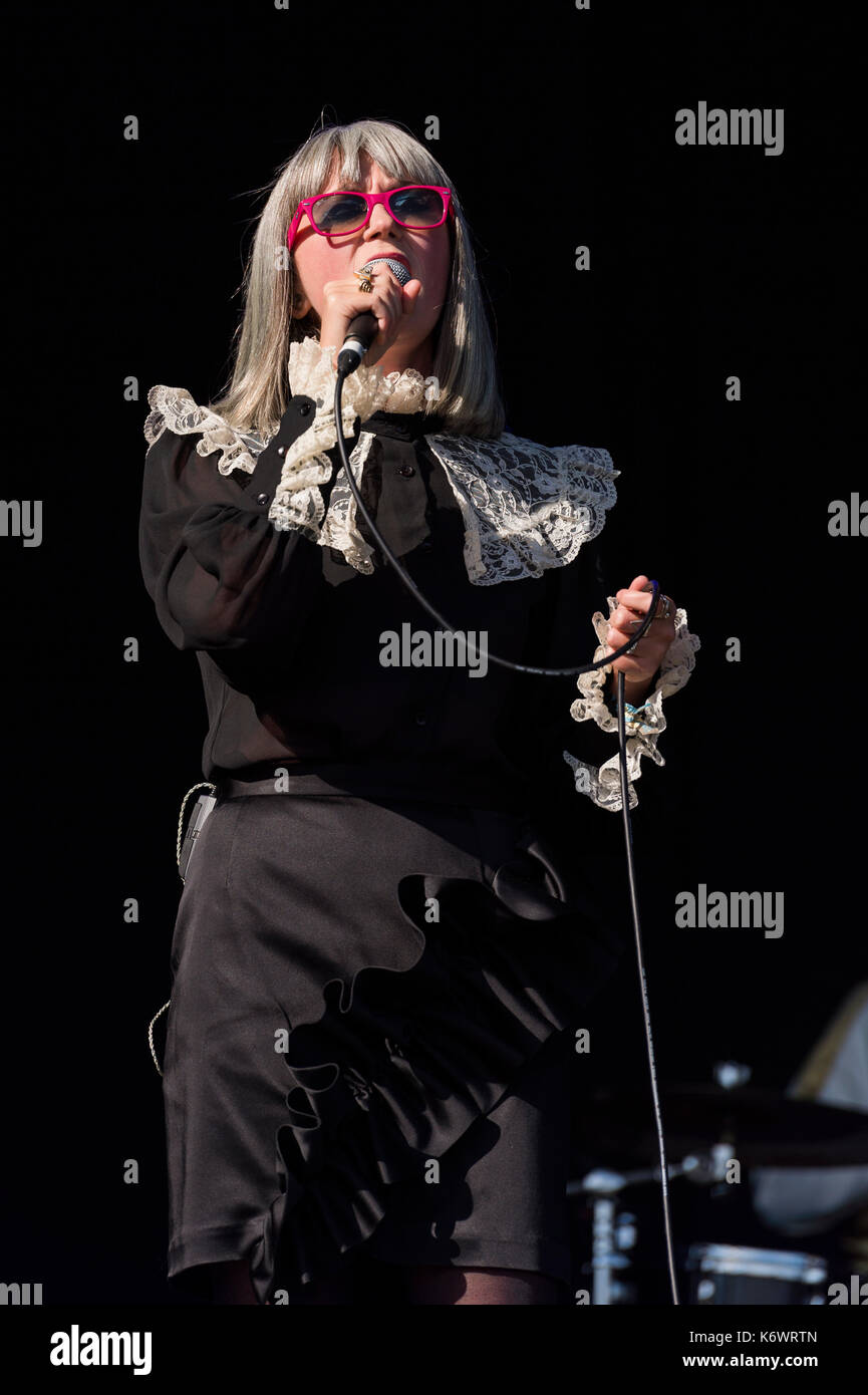 Thornhill, Schottland, Großbritannien - 1 September, 2017: Marnie (Helen Marnie) während der 2. Tag des elektrischen Feldern Festival. Stockfoto