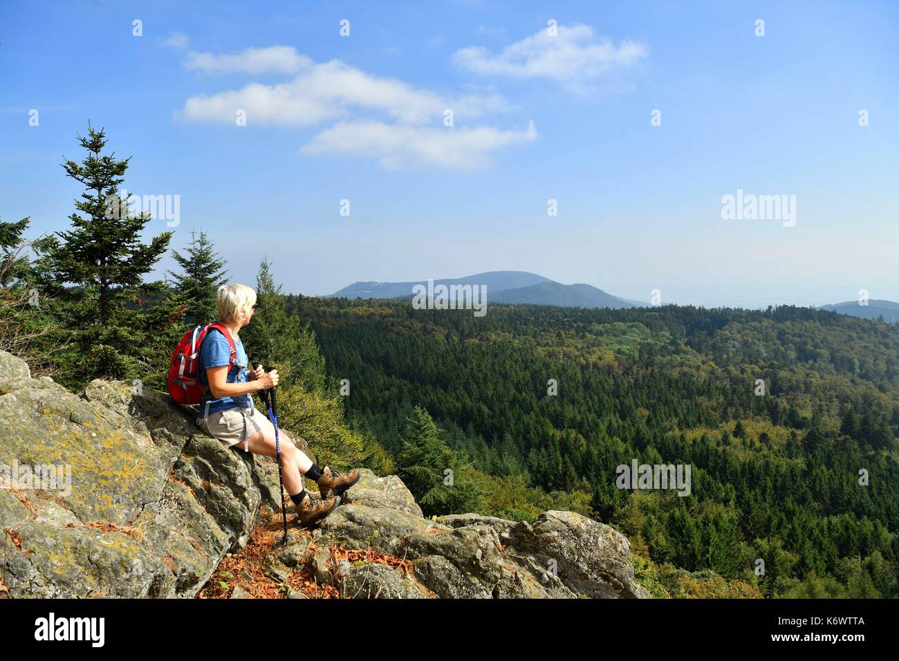 Frankreich, Paris, Le Hohwald, Aussichtspunkt der Vogesen Stockfoto