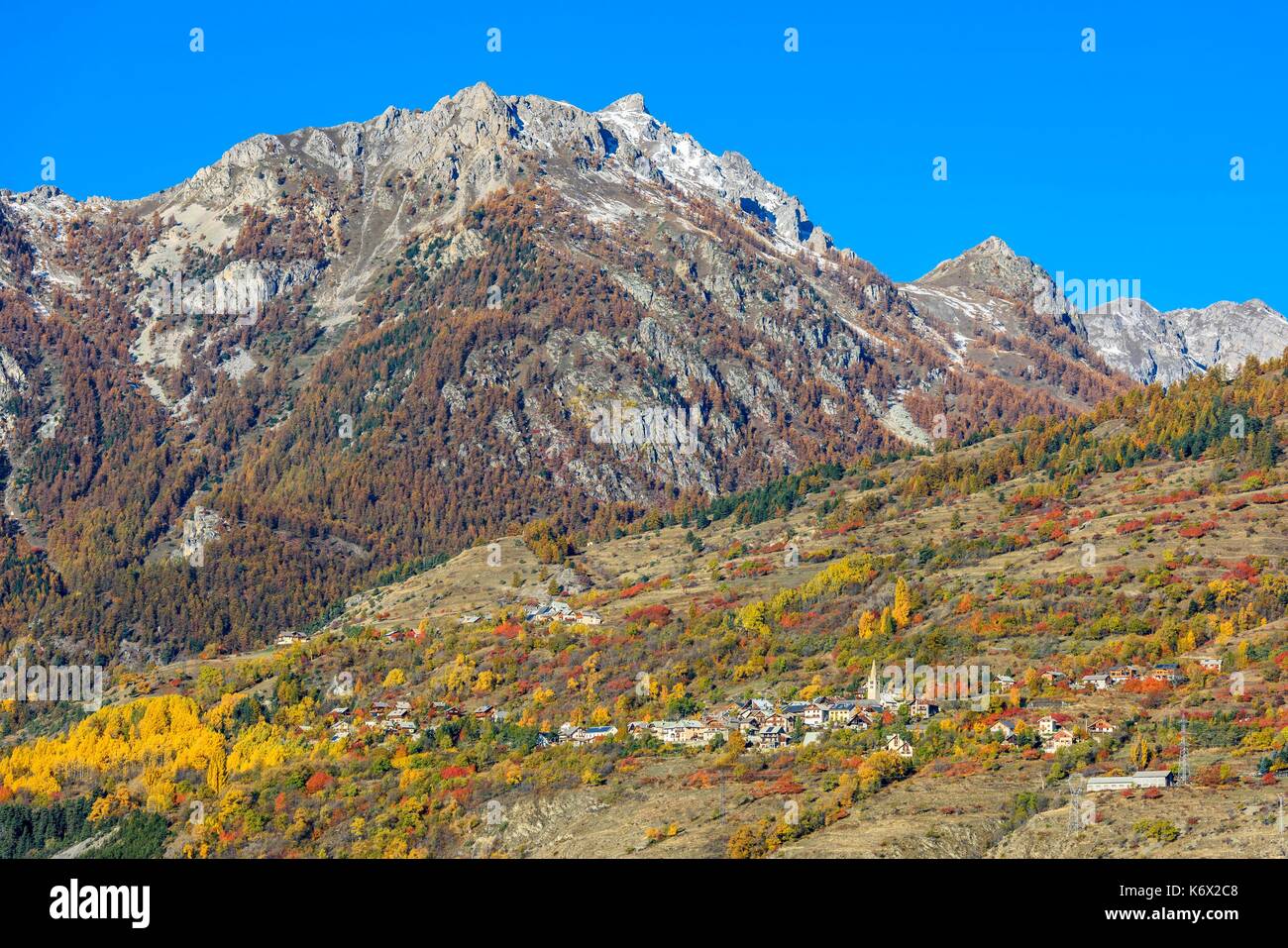 Frankreich, Hautes-Alpes, Brianonnais, Umgebung von Brianon, Puy-Saint-Andre Stockfoto