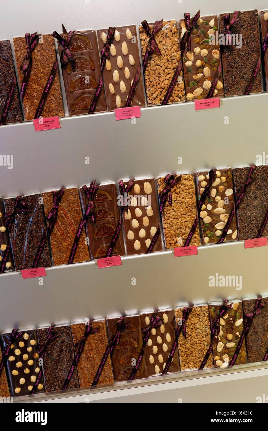 Frankreich, Gironde, Bordeaux, als Weltkulturerbe der UNESCO, Triangle d'Or, Place Des Grands Hommes, La Chocolaterie de Bordeaux David Capy Stockfoto