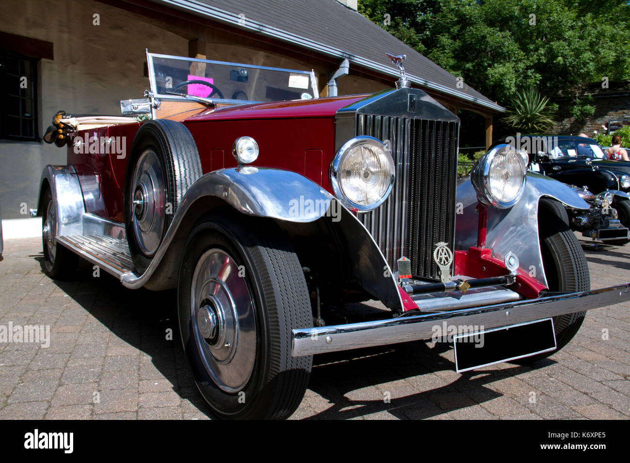 Rolls Royce Vintage auf einer Oldtimer-Ausstellung in Wales Stockfoto