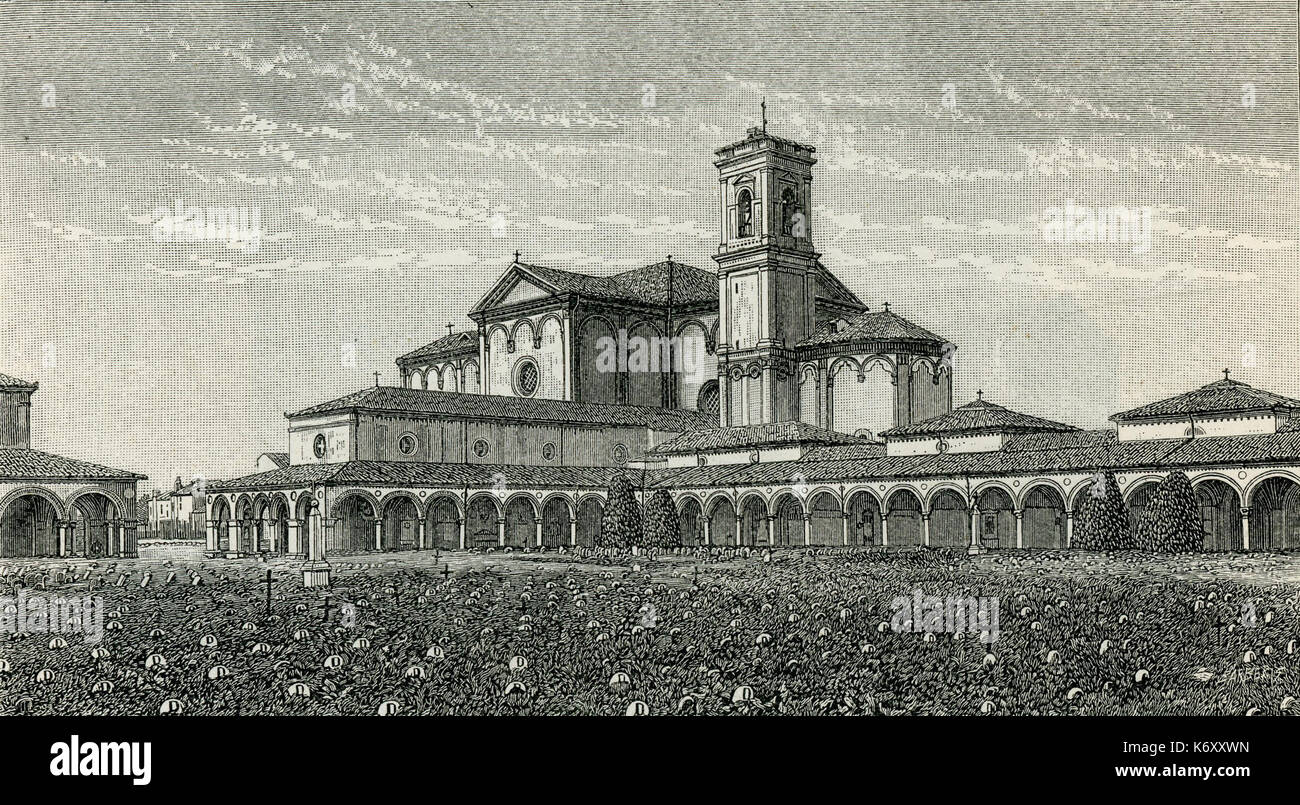 Ferrara Chiesa della Certosa Stockfoto