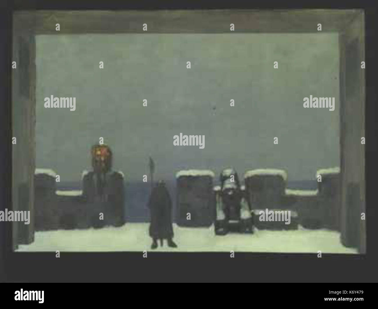 Fritz Erler Hamlet I 4 Stockfoto