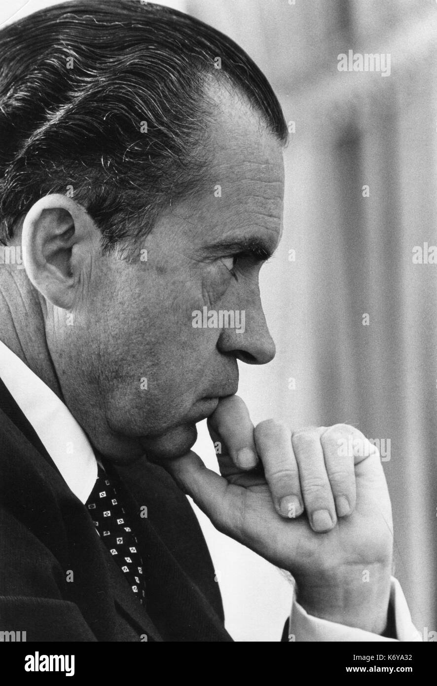 Präsident Nixon. Weißes Haus, 2/19/70. Stockfoto