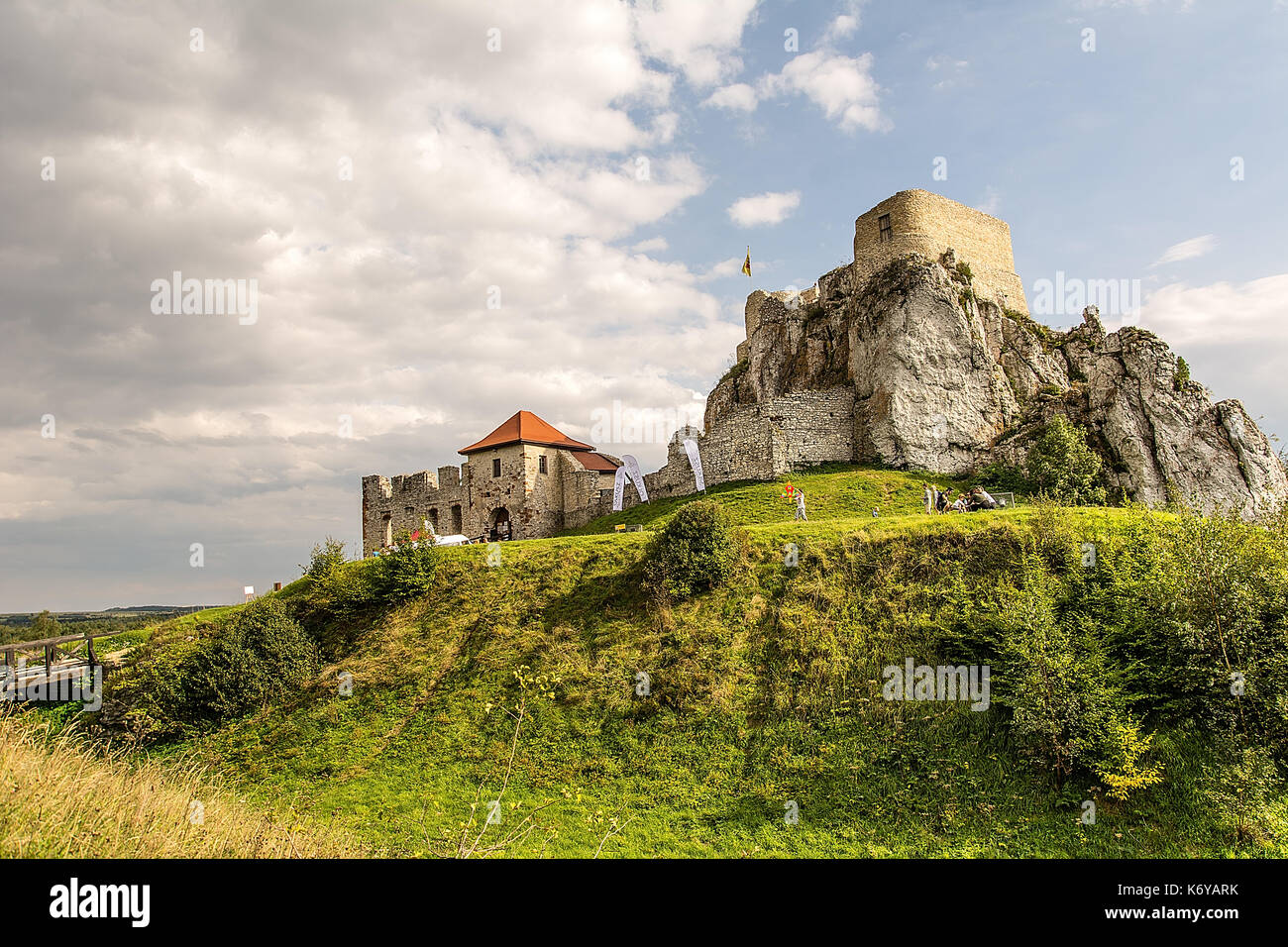 Ruine der Burg Rabsztyn in der Nähe von Olkusz (Polen) Stockfoto