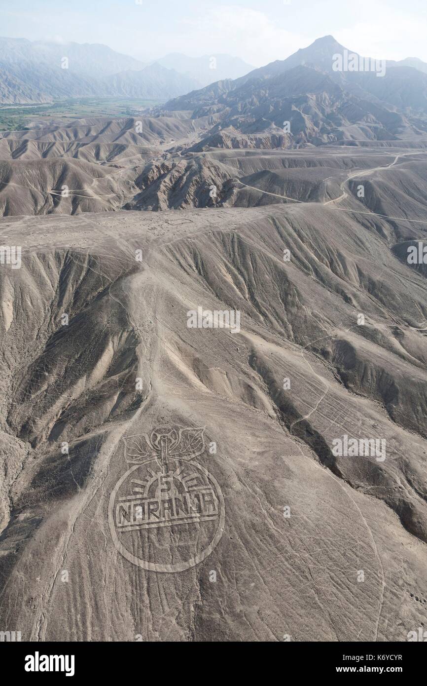 Peru, ICAregion, Palpa Tal, Nazca oder Nasca Linien, geoglyph