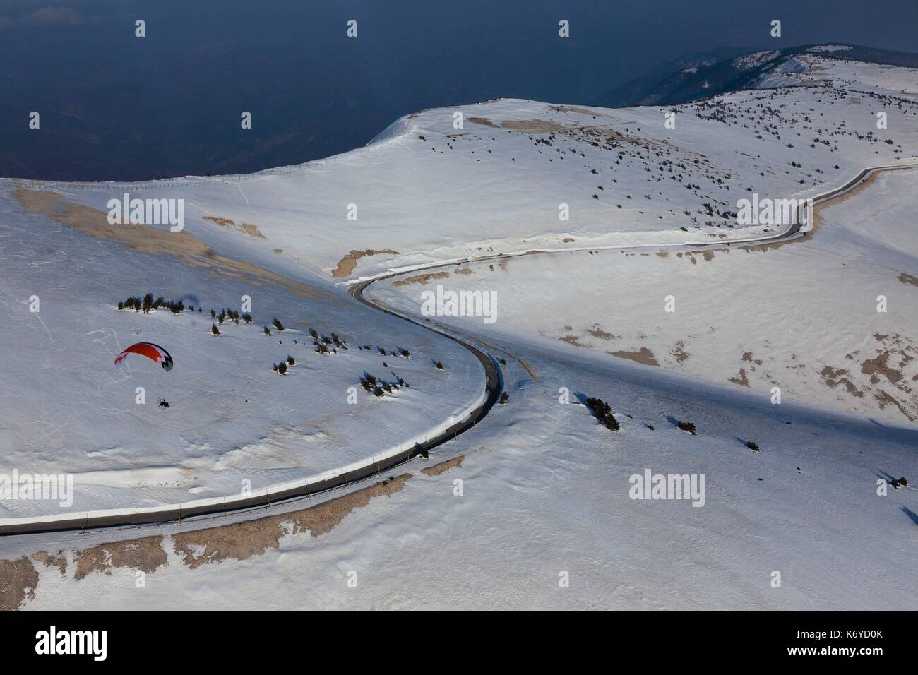 Frankreich, Bedoin, Vaucluse, Mont Ventoux, D 974, Ulm, motorisierten
