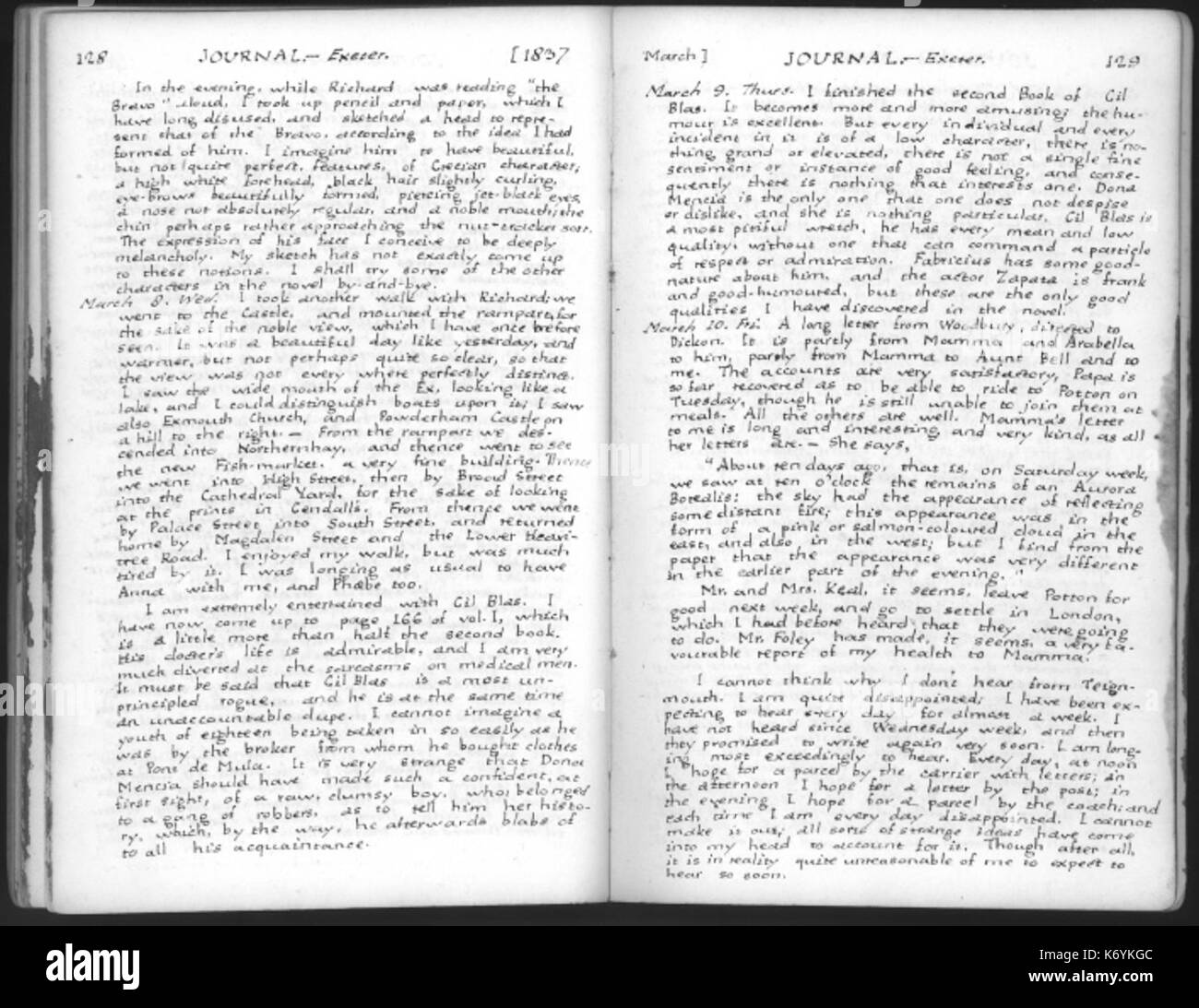 Emily Ufer Journal vom 6. Oktober 1936 Stockfoto