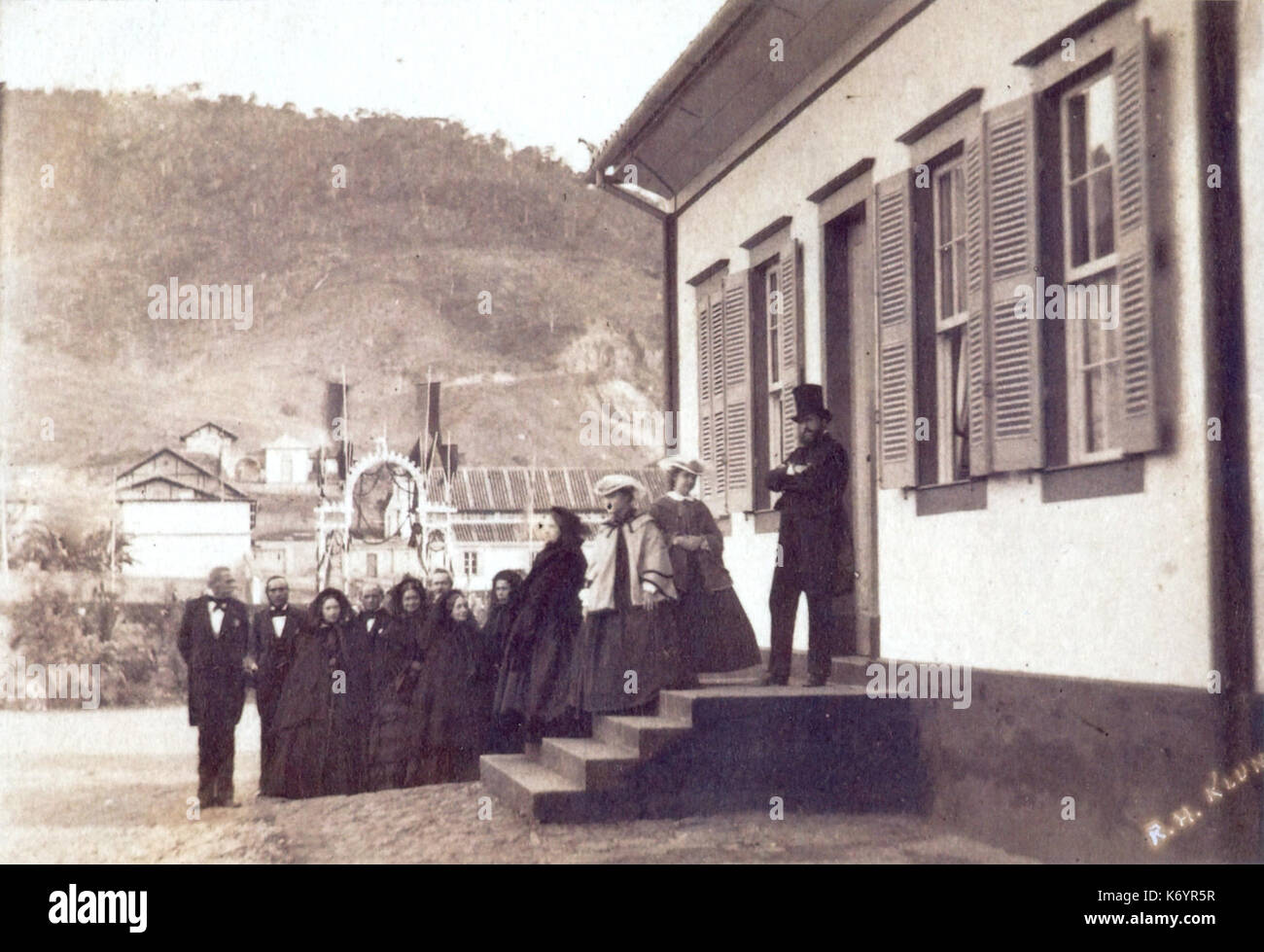 Familia imperial 1861 Stockfoto