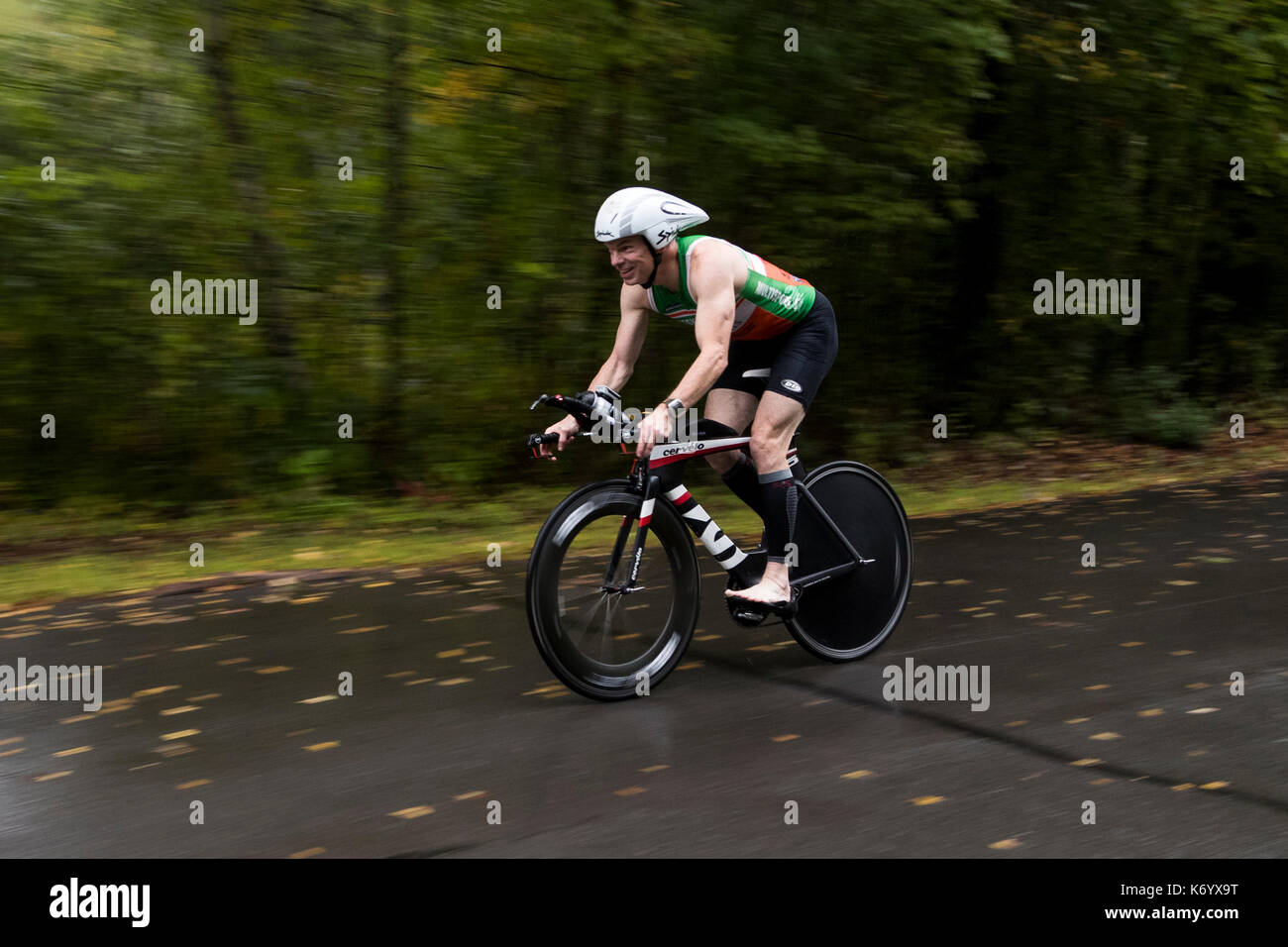 Radfahren an der HVTC Sommer Tri-Series #4 Stockfoto