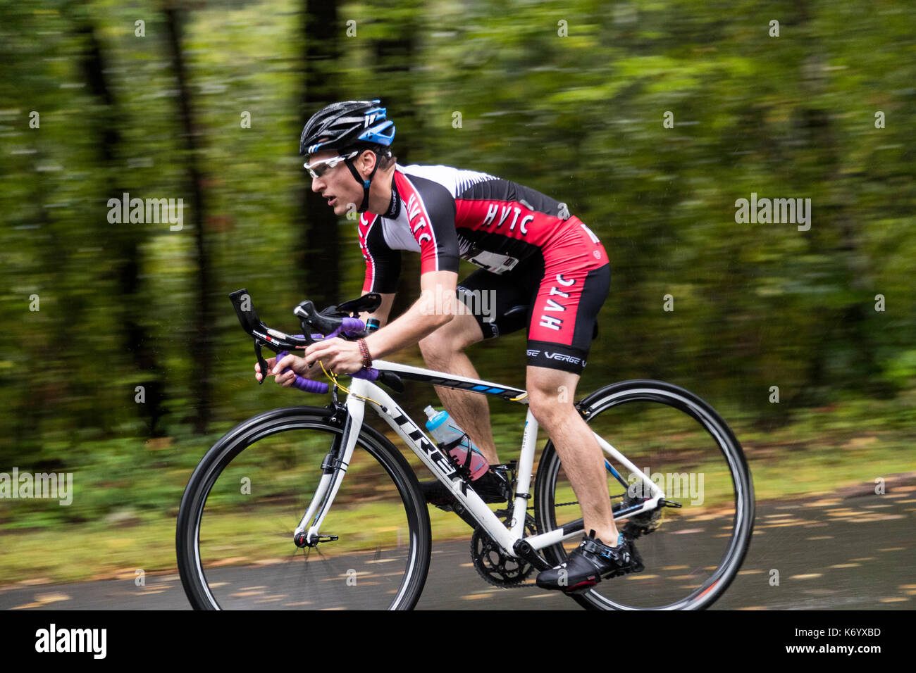 Radfahren an der HVTC Sommer Tri-Series #4 Stockfoto