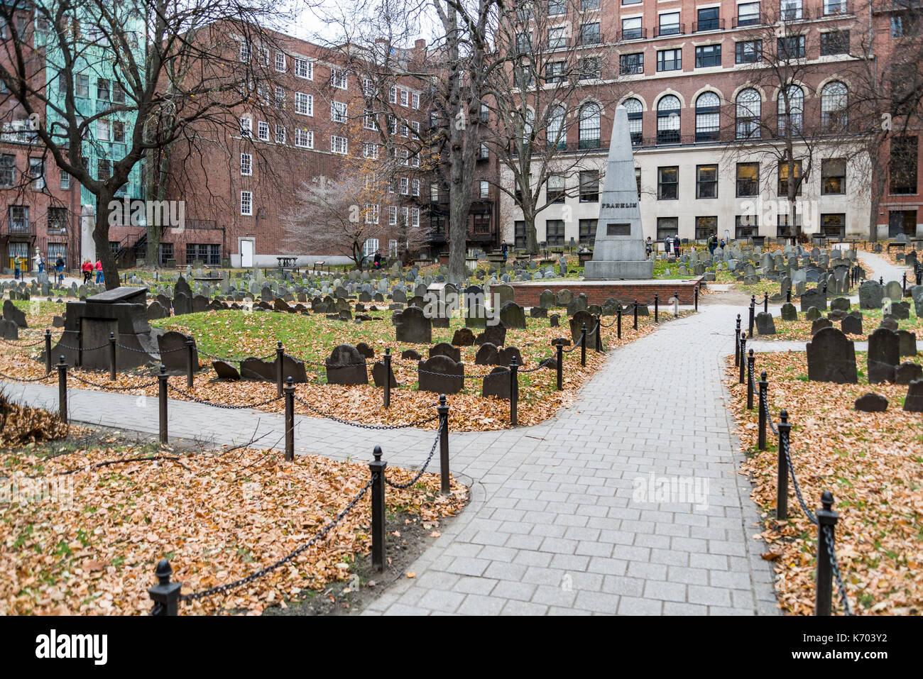 Friedhof in Boston Stockfoto