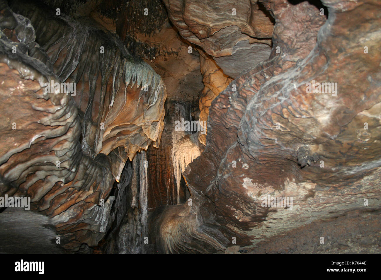 Die berühmten Höhlen in Ruby Falls Höhle in Chattanooga, Tennessee Stockfoto