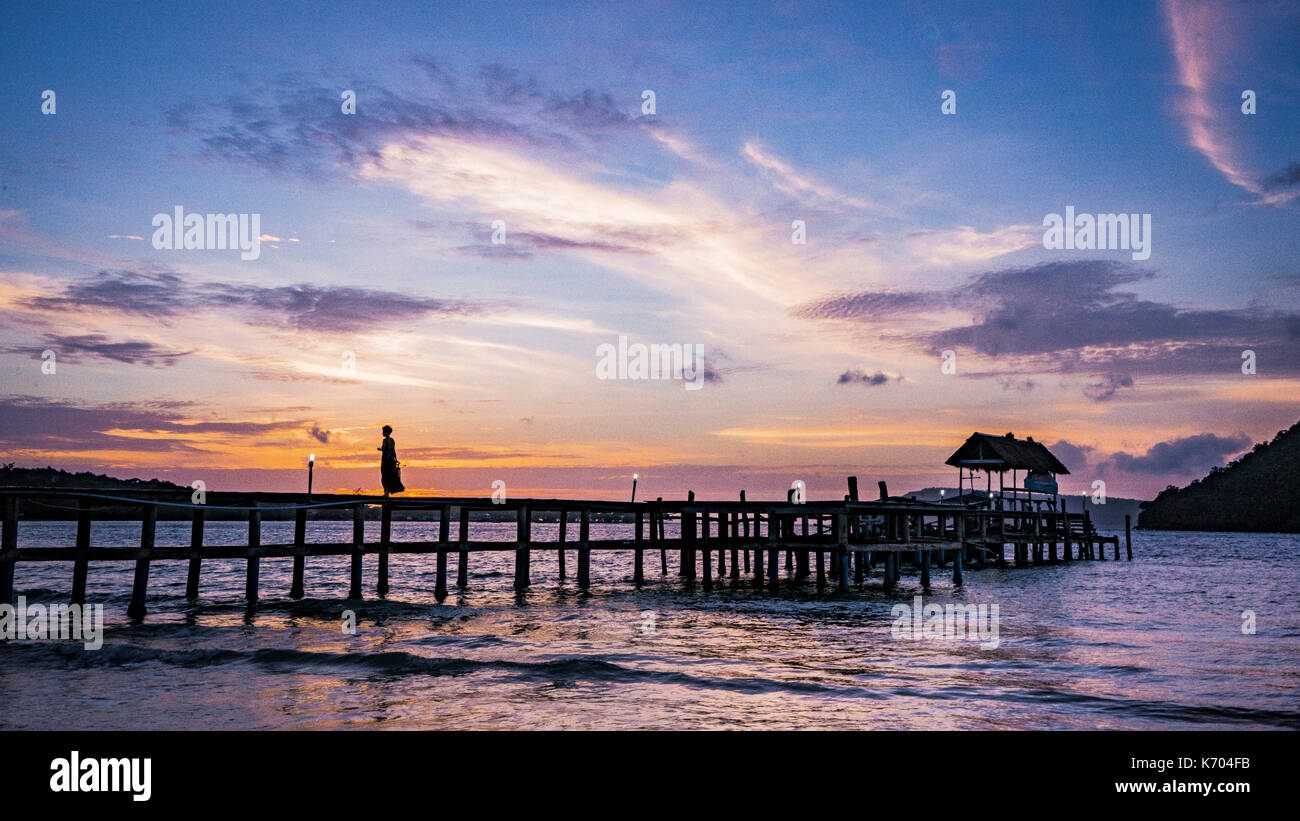 Koh Rong Sanloem, Sihanoukville, Kambodscha Stockfoto