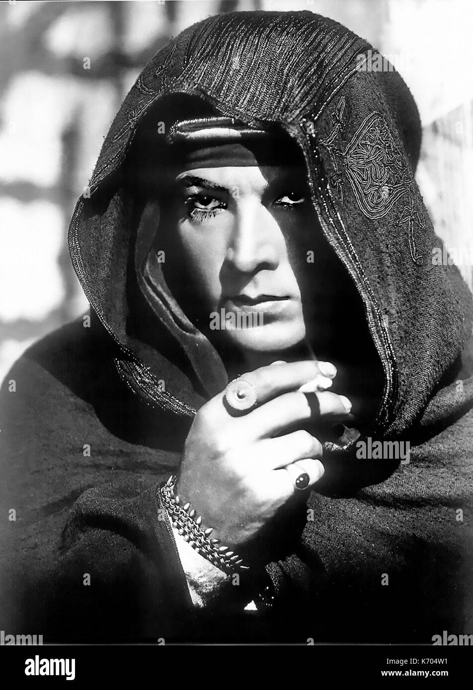RUDOLPH VALENTINO (1895-1926) Italienisch-amerikanische Schauspieler im Jahre 1921 Stummfilm Der Scheich Stockfoto