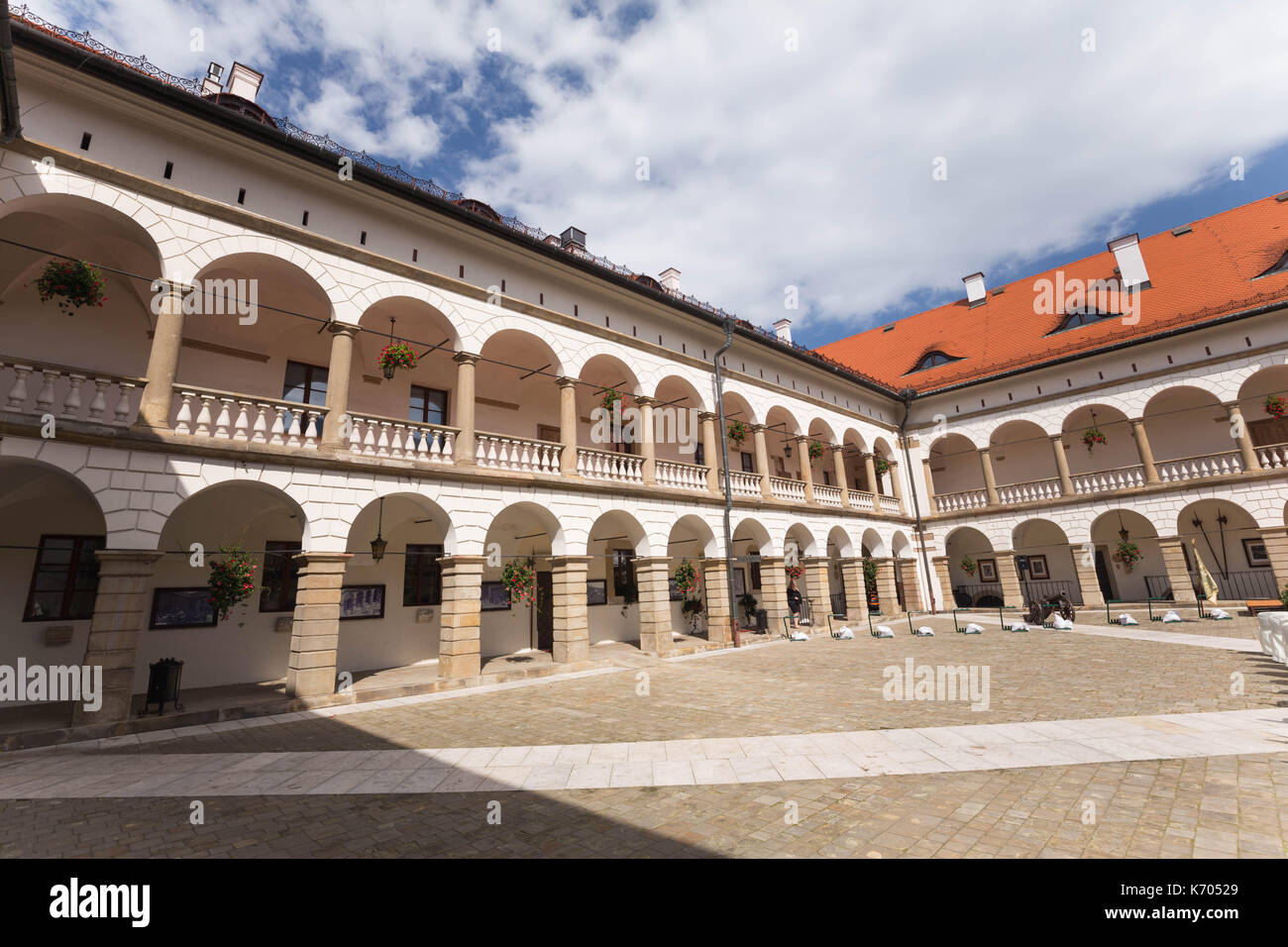 Niepolomice bei Krakau/historische Architektur Stockfoto