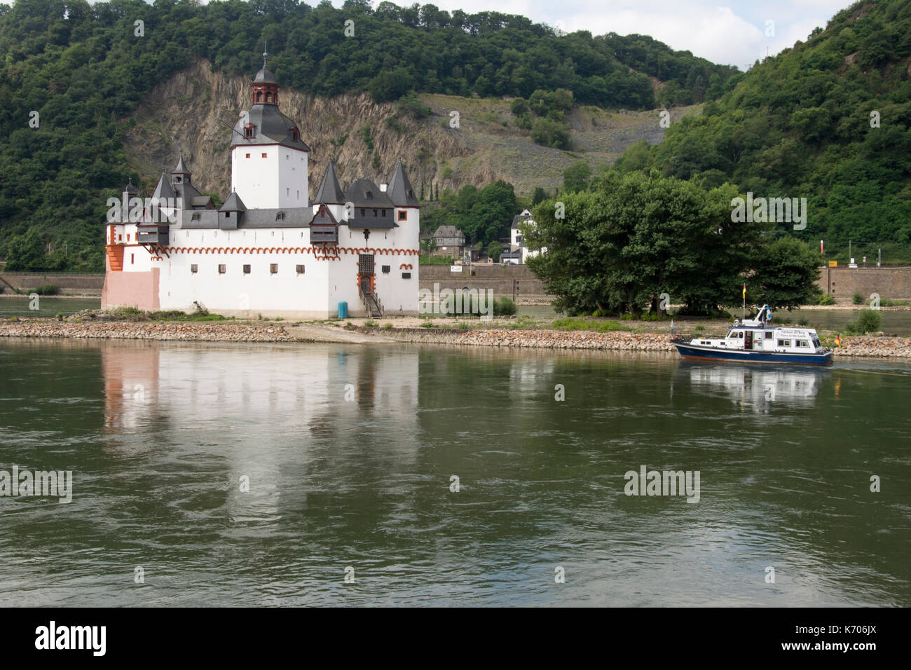 Pfalzgrafenstein bei Kaub am oberen Mittelrhein, Deutschland Stockfoto