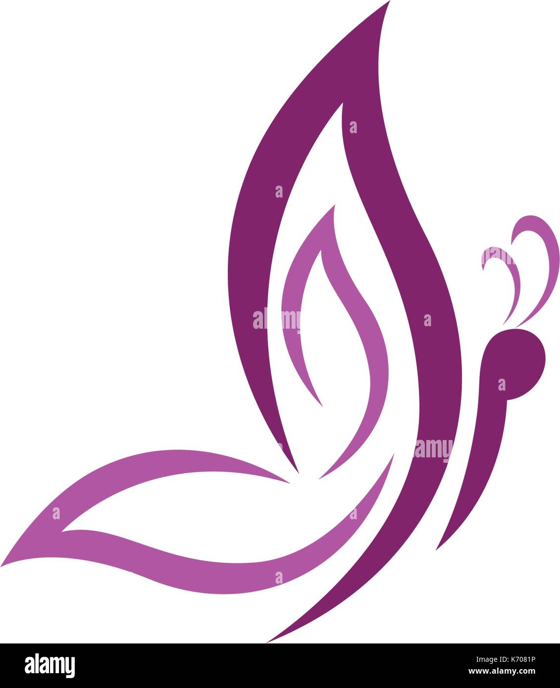 Schönheit Butterfly Logo Vorlage Vektor Icon Design Stock Vektor