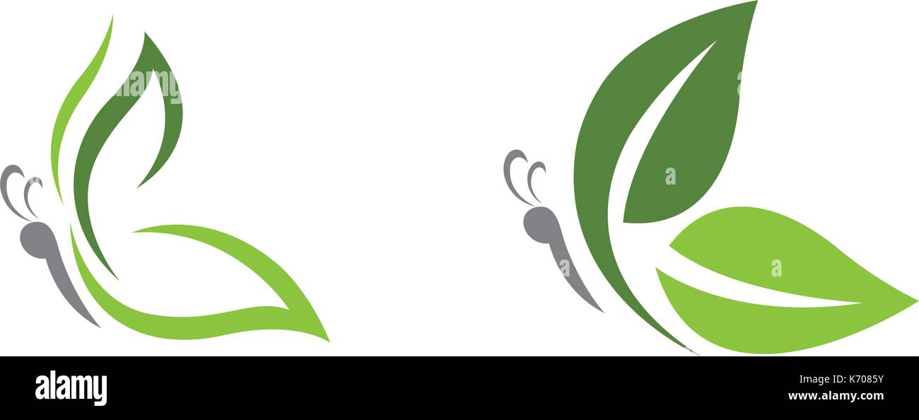 Schönheit Butterfly Logo Vorlage Vektor Icon Design Stock Vektor