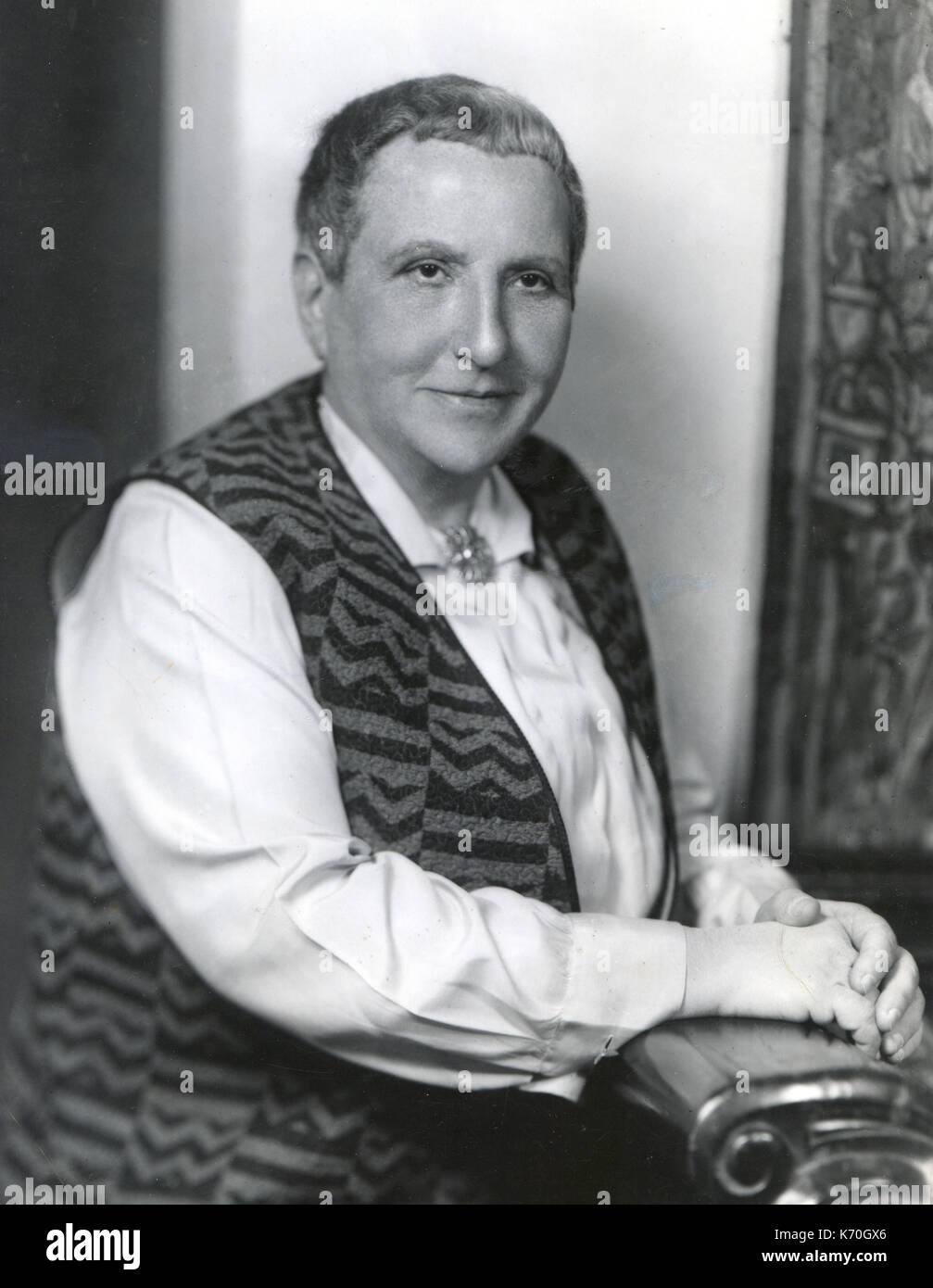 Amerikanischen Dichterin Gertrude Stein (1874-1946) Stockfoto