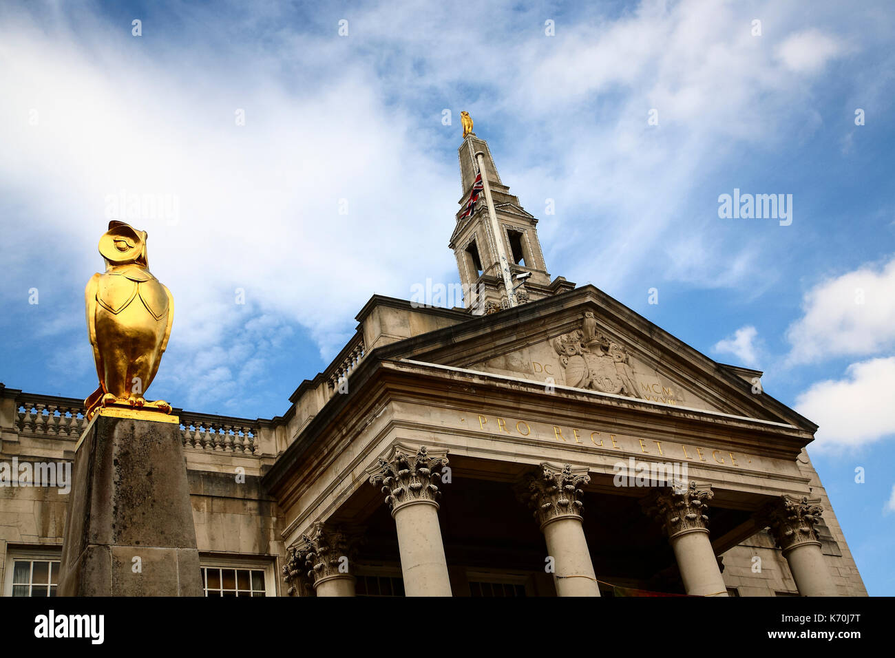 Leeds Civic Hall Gebäude im Millennium Square Stockfoto