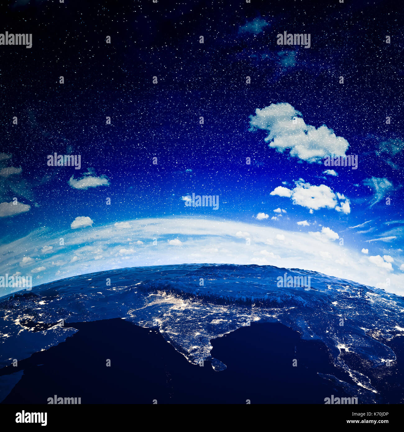 Indien 3D Rendering planet Stockfoto