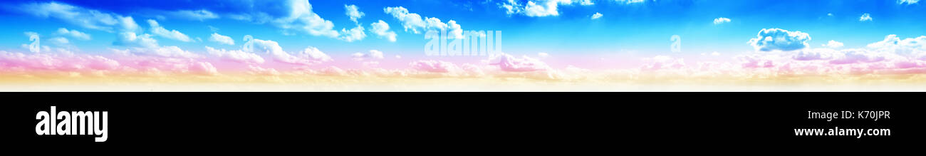 Sky Panorama Sonnenaufgang Stockfoto