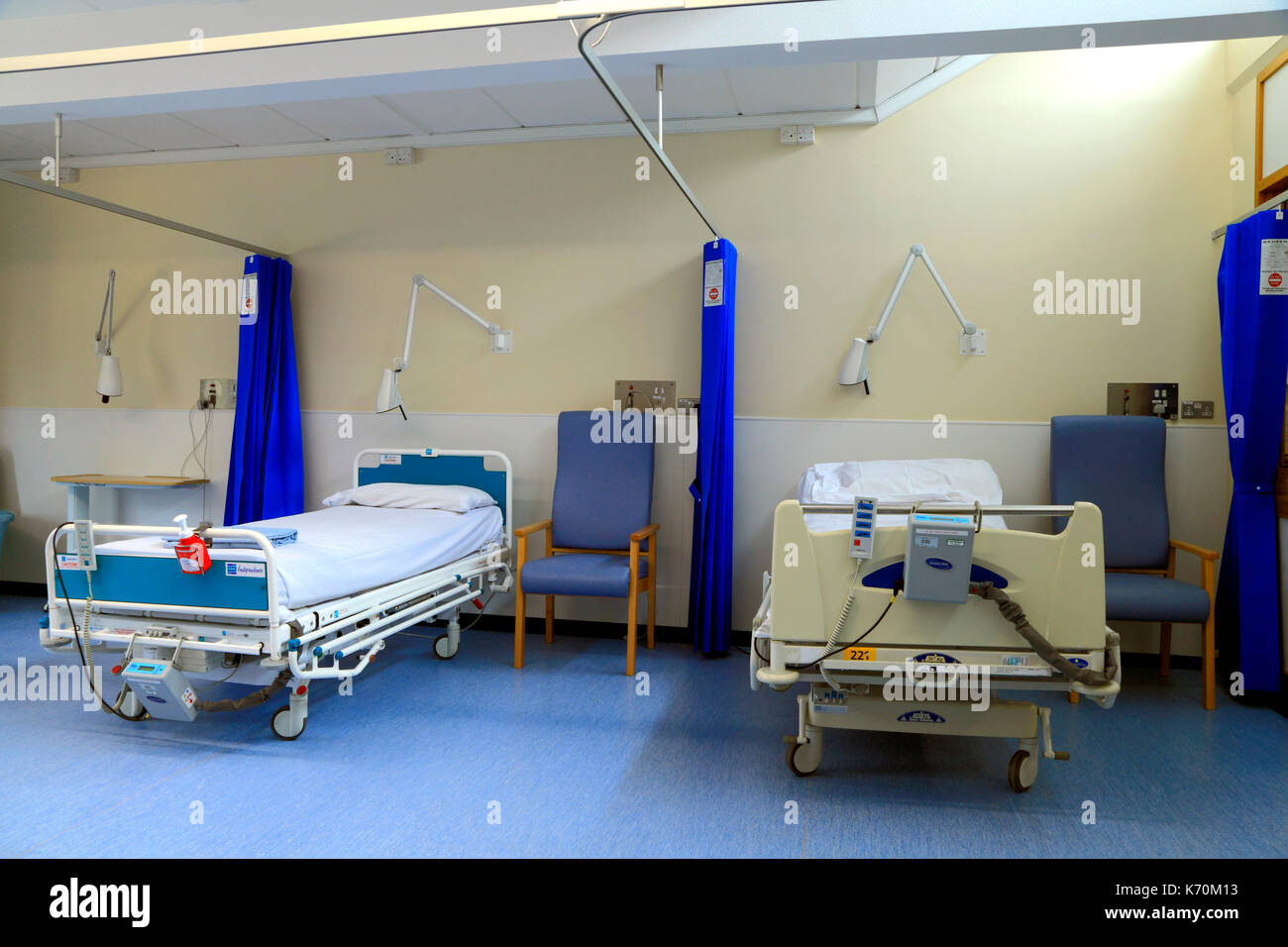 NHS, N.H.S. Krankenhaus, National Health Service, Queen Elizabeth Hospital, Kings Lynn, Norfolk, England, Großbritannien Stockfoto