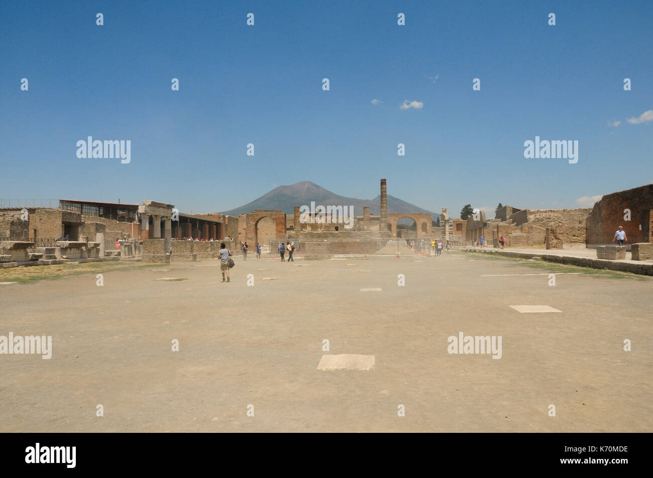 Die archäologische Stätte von Pompeji, Kampanien, Italien, Europa Stockfoto