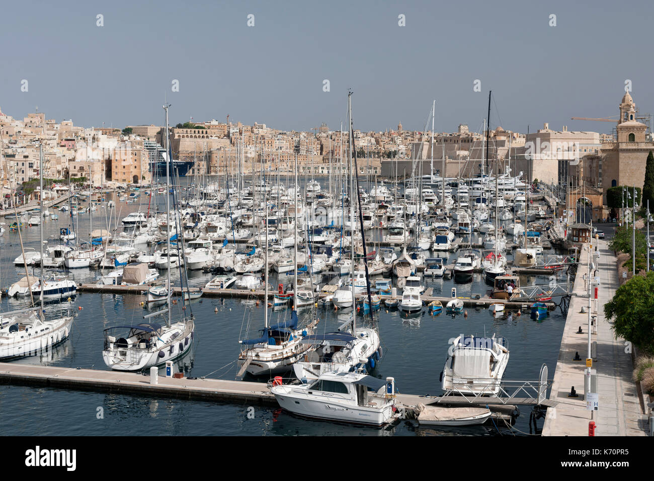 Grand Harbour Marina in Malta. Stockfoto